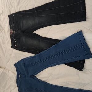 2 pairs of pocket less jeans Y2K